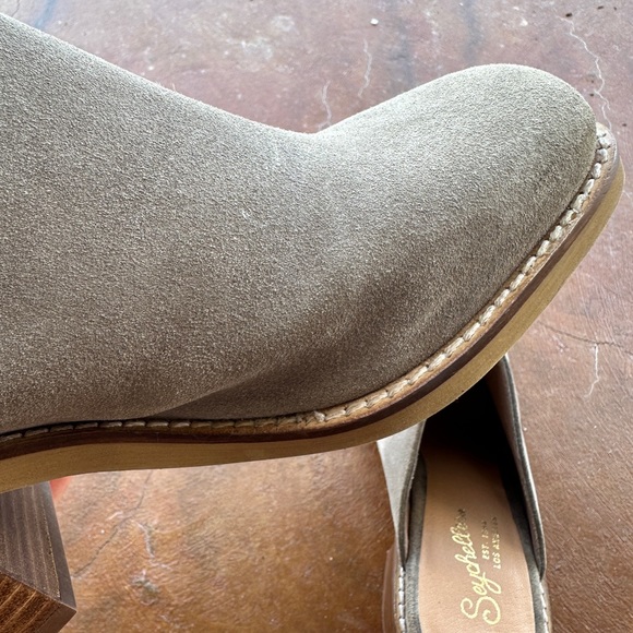Seychelles taupe gray mule genuine leather - Picture 5 of 10